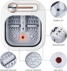 Collapsible Foot Spa Bath With Heat And Bubble Massage Jets  Pedicure Spa