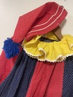 1970s Handmade Vintage Clown Jester Costume L