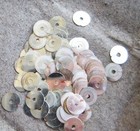 5mm Vintage Antique French Metal Silver Sequins Couture Embroidery Costume 