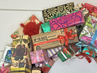 Vintage 1950s Kitsch Christmas Wreath 16inch Presents Gifts Mcm