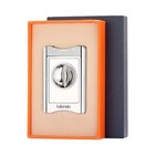 Silver Pocket Double Blade Stainless Steel Cigar Cutter Punch Scissors Gift