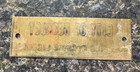 Vinatge Coin Op Brass Vending License Antique Badge 3  Tag   Beckley   Wv