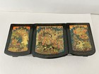 Vintage Russian Hand Painted Lacquered Trinket jewelry Box Tsar Sultan 3 Section