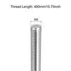 Fully Threaded Rod M8x400mm 1 25mm Pitch 304 Stainless Steel Right Hand 4pcs