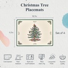 Spode Christmas Tree Placemats Set Of 4 -  15 7  X 11 7   Heat Resist