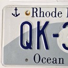 2019 Rhode Island License Plate     free         Qk 316   Ocean State Wave Graphic Tag