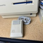 Vintage Apple Macintosh Plus 1mb Computer Model M0001a With Mouse   Hard Drive