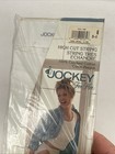 Nip Vintage 1995 Jockey For Her Hi Cut String Panties White  Size 6