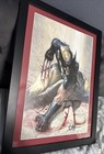 Marvel Wolverine Canvas Litho Art Print Signed Gabriele Dell otto Custom Framed