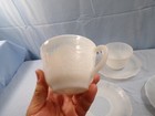 Lot Of 4 Macbeth Evans Glass American Sweetheart Monax Cup   Saucer Sets