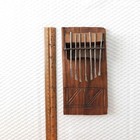 Rustic African Kalimba Thumb Piano Handmade Vintage Botswana 1980s 7 Notes