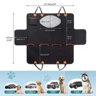 Dog Car Seat Cover Hard Bottom Pet Car Back Seat Extender Hammock Waterproof New