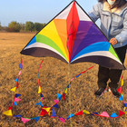 Delta Kite For Kids   Adults large Single Line Beach Kite With 300ft String