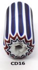 Giant Xxl  Antique Venetian Chevron Trade Bead African Cd16 Bg 71 Italian