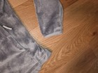 North Face Osito Womens Full Zip Fleece Jacket Silver Gray Sz Large Deep Pile
