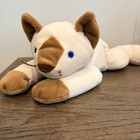 Ty Meow Cat Pillow Pets Tan Plush Stuffed Kitten Animal 12  Vintage 1996