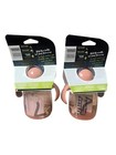 New Baby 6mths And Up Pink Sippy Cup 2 Pack Bpa Free Solid Toddler Straw Handle