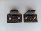 Antique Victorian Eastlake Ornate Window Sash Lift Cast Iron Lot Of 2