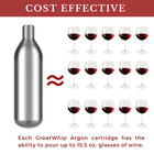 Argon Gas Capsules 10pcs For Coravin Wine Preservation System Greatwhip
