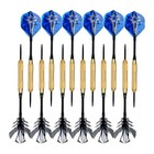 24x 21g Copper Barrel Darts Set Steel Tip Metal Darts Aluminum Shafts 2d Flights
