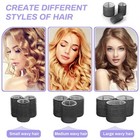Self Grip Hair Rollers And Curlers Set - 24 1 Count  pack Of 24   Black