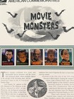 Usps Mint Commemorative Stamp Panel  525  1997 - Movie Monsters   3168-72 