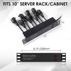 Elecvoztile 10    Rack Mount Pdu     8 Rear Outlets  Surge Protected  1u