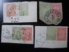 Bulgaria Very Nice Used Stamps On Piece W  Nice Cancels 