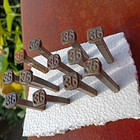 Lot Of 12 Vintage Railroad Pole Date Numbered Nail Spikes 1936 -all Same Date  s
