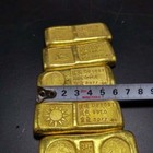 6 Item China Brass Plating Gold Bar Gold Ingot Play With Pieces