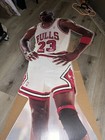 Michael Jordan Life Size Measure Up Nba Cardboard Cut Out Standup 1991 - Rare 