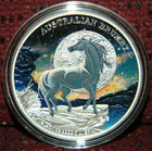 2026  1 Colored Australian Brumby Horse 1oz Silver Coin W  Box   Coa  Perth Mint