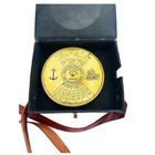 Antique Brass 100-year Calendar   Nautical Desk Decor   Maritime Collectible Gif