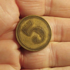Rare  Bronson  Michigan Trade Token Driggs   Bowker  1897-1901 Gazetteers-saloon