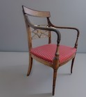 Antique American Federal Mahogany Armchair  C1800