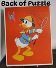 Whitman Walt Disney Productions Donald Duck  Frame-tray Puzzle Cardboard Vtg