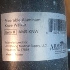 Armstrong Medical Supply Steerable Aluminum Knee Walker 4-wheel Black Ams-knw