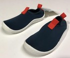 New Nwt Toddler Boys Sz 6 Blue Slip On Stretchy Water Shoes Cat   Jack
