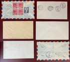 British Commonwealth  1949  Lot Of 6 U p u  Registered And First Day Covers