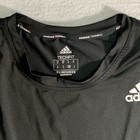 Mens  Long Sleeved Black Adidas Training Shirt Techfit Primegreen Medium