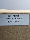 12f Finch Acme Punched Animation Paper 500 Sheets Ream New