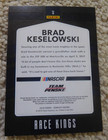 2018 Donruss Nascar Racing Brad Keselowski Signed Autographed Race Kings Card  5