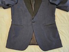 Suitsupply Men s 46r 1 One Button Verona Tuxedo Jacket Wool Linen Blue Vitale