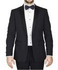 Sir Gregory Men s Fitted Tuxedo Jacket One-button Blazer W  Satin Notch Lapel