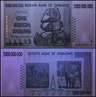 Zimbabwe 1 Billion Dollars  2008  P-83  Unc  50   100 Trillion Series