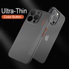 For Iphone 16 15 Plus 14 Pro 13 12 Slim Matte Hard Ultra-thin Phone Case Cover