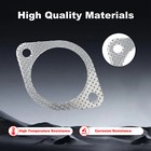 Exhaust Downpipe Mid Pipe Gasket Set For Infiniti G37 370z Q50 Q60 3 7l