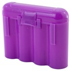 Two  2  Ebc Battery Aa Aaa Purple Plastic Battery Storage Case Holder Box