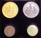 1876 Commemoration 100 Anniversary Of American Independence 4 Medal Set Rare Set