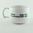 Vintage Conoco Gas Earth Day environmental Coffee Mug  Molded Plastic 12oz
